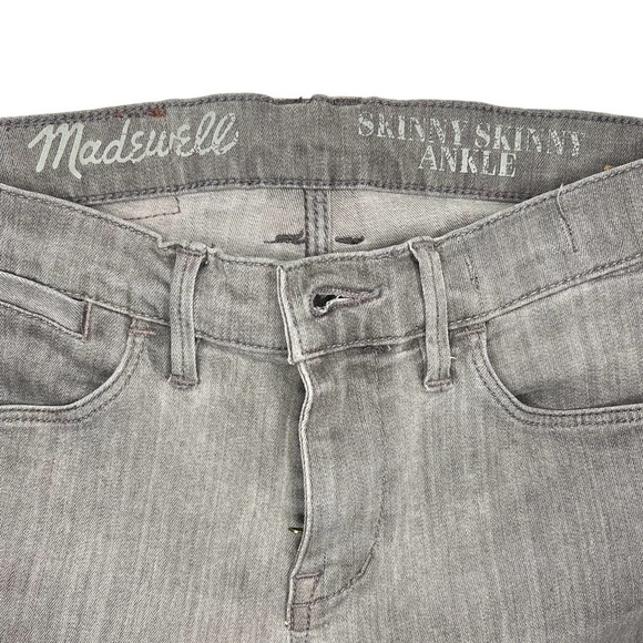 MADEWELL | Gray Skinny Skinny Ankle Jeans Sz 26 - Picture 6 of 7